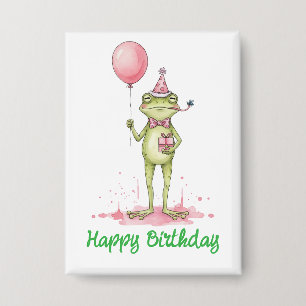 Whimsical Frog with Balloon Birthday Party