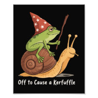 Whimsical Frog Wizard Off to Cause A Kerfuffle 