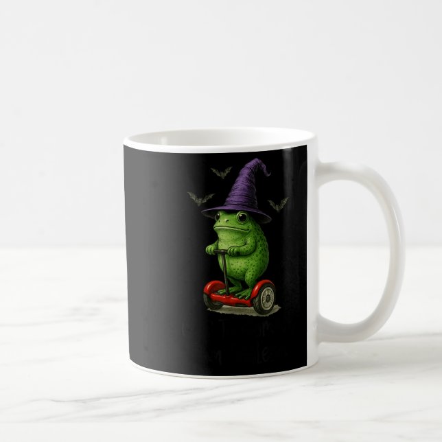 Whimsical Frog Wizard Off To Commit Tom Foolery Fr Coffee Mug (Right)