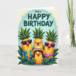 Whimsical Fruit Birthday Card