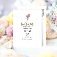 Whimsical Funky Hand Drawn Save The Date