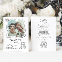 Whimsical Funky Hand Drawn Wedding Photo