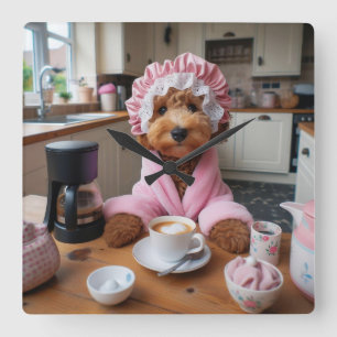 Whimsical Funny Dog Wall Clock