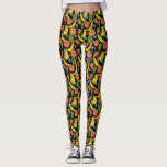 Whimsical Funny Fruit Salad Pattern Leggings<br><div class="desc">Hope you like this fun design. Customise it with your own text too. And check my shop for matching items like tshirts, towels, wrapping paper, cards and more! If you'd like something custom please drop me a note. Thanks for checking out my designs!</div>