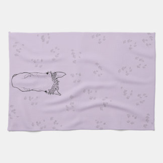 Whimsical funny horse lover equestrian gift Snoot Tea Towel