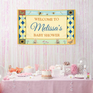 Whimsical Garden Baby Shower Welcome Banner