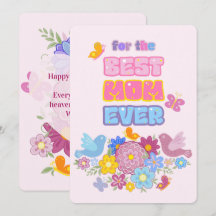 Whimsical Garden Birds & Butterflies Best Mum Ever