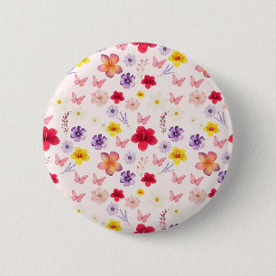Whimsical Garden Button