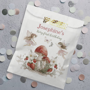 whimsical garden fairy first birthday girl favour bags