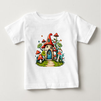 Whimsical Garden Scene Baby T-Shirt
