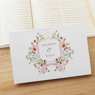 Whimsical Garden Wildflower Wedding Guest Book