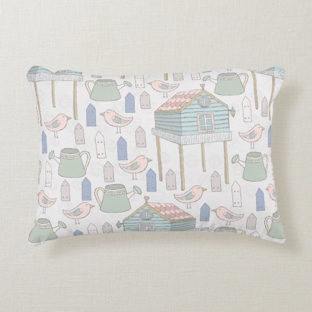Whimsical Gardener Decorative Cushion (Front)