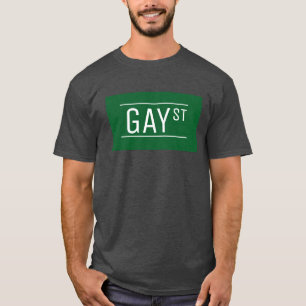 Whimsical Gay Street Sign Pride Queer LGBTIQ Party T-Shirt