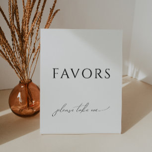 Whimsical Gender Neutral Baby Shower Favours Pedestal Sign