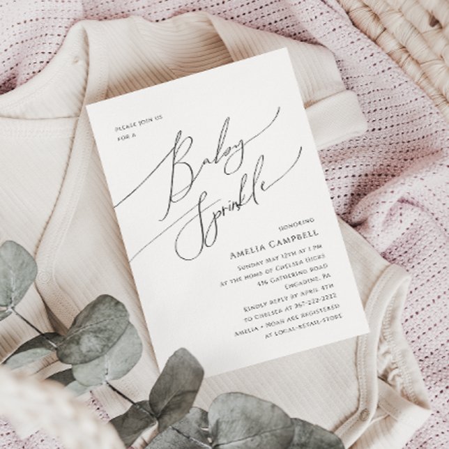 Whimsical Gender Neutral Baby Sprinkle Invitation (Creator Uploaded)