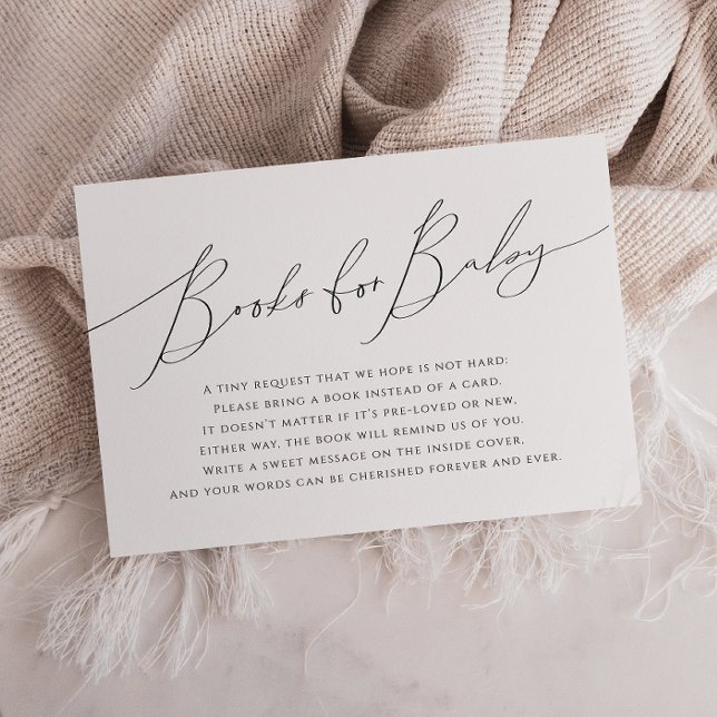 Whimsical Gender Neutral Books For Baby Enclosure Card (Creator Uploaded)