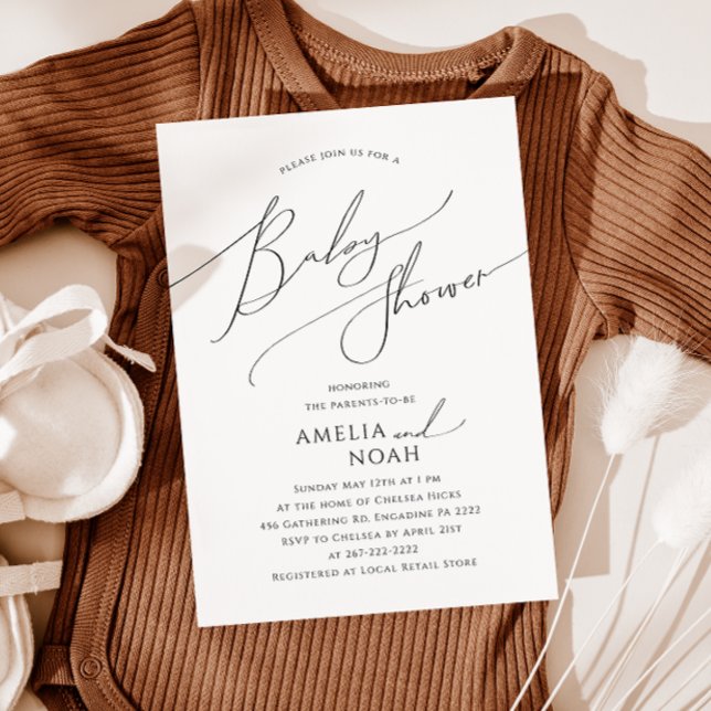 Whimsical Gender Neutral Couples Baby Shower Invitation (Creator Uploaded)