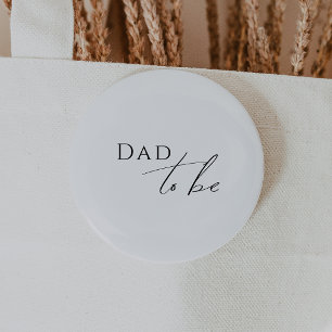 Whimsical Gender Neutral Dad To Be 6 Cm Round Badge