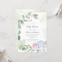 Whimsical Gender Neutral Elephant Baby Shower
