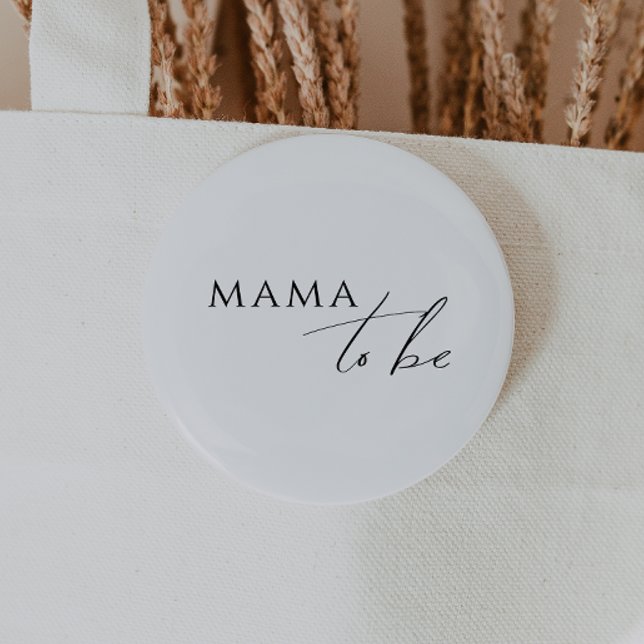 Whimsical Gender Neutral Mama To Be 6 Cm Round Badge (Creator Uploaded)