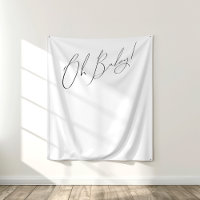 Whimsical Gender Neutral Oh Baby Backdrop