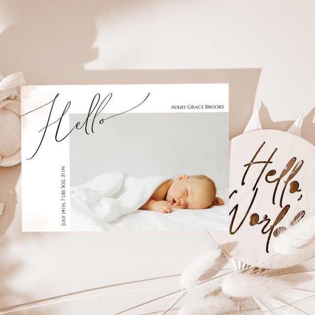 Whimsical Gender Neutral Thank You Baby Announcement (Creator Uploaded)