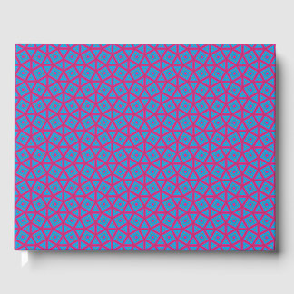 Whimsical Geometric Pattern Guest Book