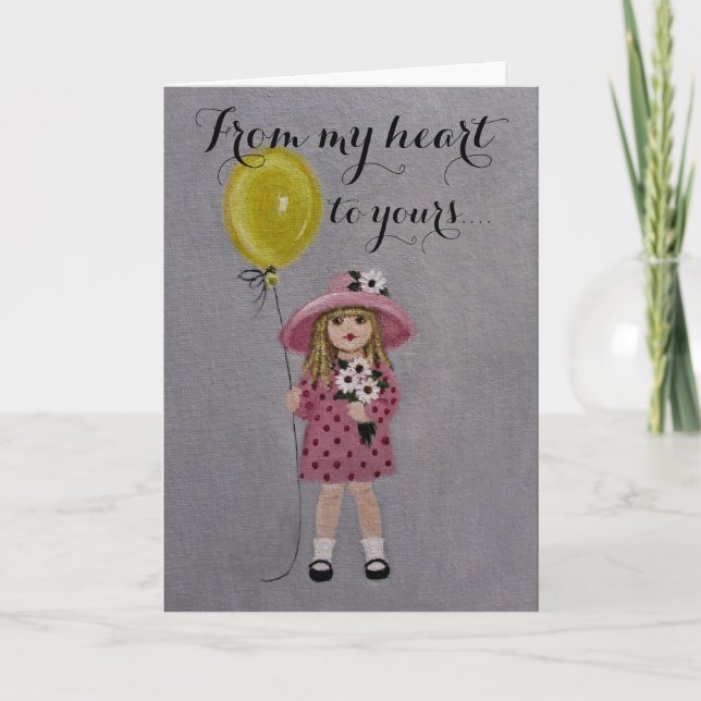 Whimsical Get Well/ Greeting Card (Front)