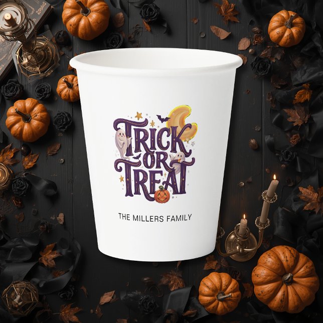 Whimsical Ghosts Halloween  Paper Cups (Creator Uploaded)