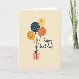 Whimsical Gift Birthday Card
