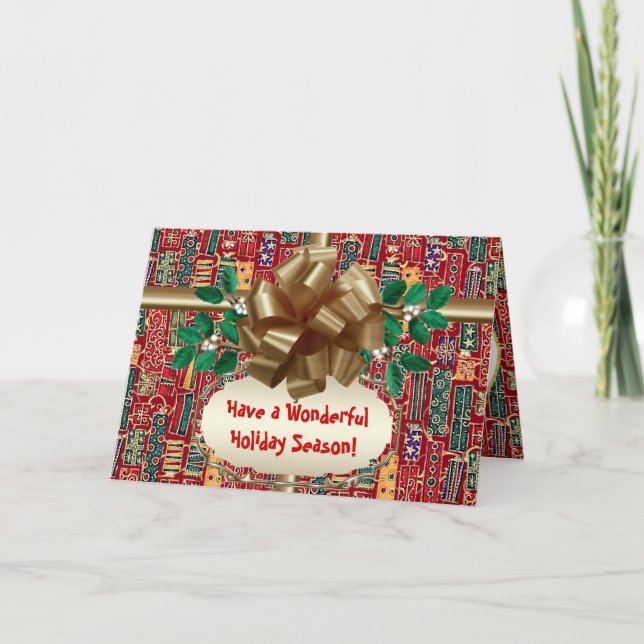 Whimsical Gifts Holiday Card (Front)