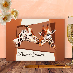 Whimsical Giraffe Bridal Shower Invitation