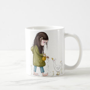 Whimsical Girl and Duck Mug – Kind Ones Whimsical