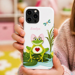 Whimsical Girl Frog Personalised iPhone 13 Pro Max Case