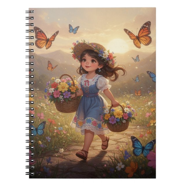 Whimsical Girl Notebook (Front)