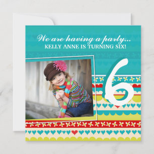 Whimsical Girls Birthday Party Invitation
