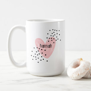 Whimsical Girls Heart Cute Customised Mug