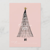Whimsical Glitter Christmas Tree Holiday Party