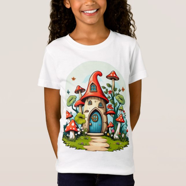 Whimsical Gnome Garden T-Shirt (Front)