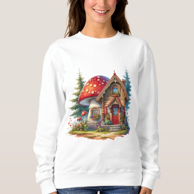 Whimsical Gnome Garden T-Shirt Sweatshirt (Front)