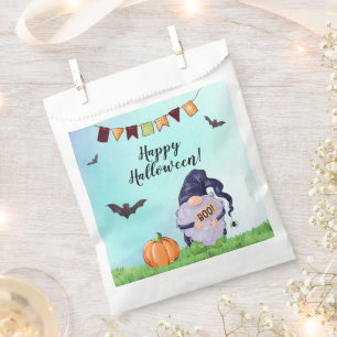 Whimsical Gnome Happy Halloween Favour Bags