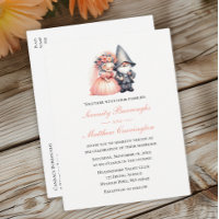 Whimsical Gnome Woodland Orange Garden Wedding