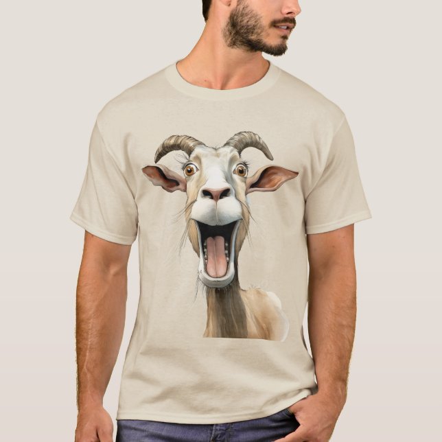 Whimsical goat T-Shirt (Front)