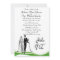 Whimsical Golfing Couple Wedding Invitations