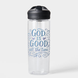 Whimsical Good is Good Typography Water Bottle