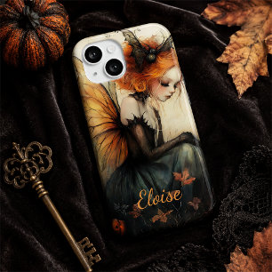 Whimsical Goth Fairy & Bat   Custom Halloween Case