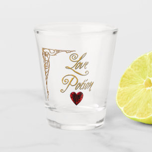 Whimsical Goth Love Potion Shot Glass