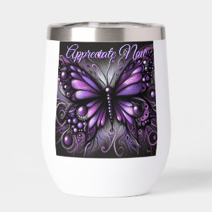 Whimsical Gothic Butterfly Purple Personalised