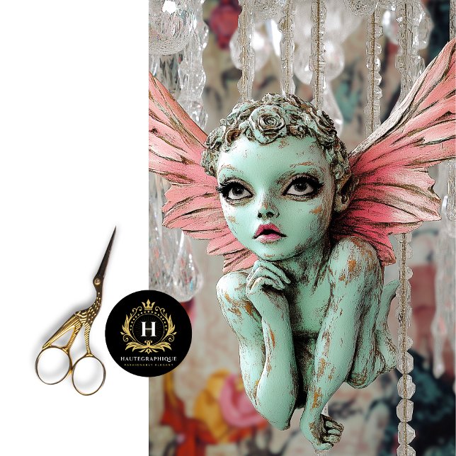 Whimsical Gothic Fairy Art Decoupage  Tissue Paper (Creator Uploaded)