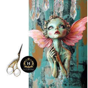 Whimsical Gothic Gargoyle Fairy Decoupage  Tissue Paper